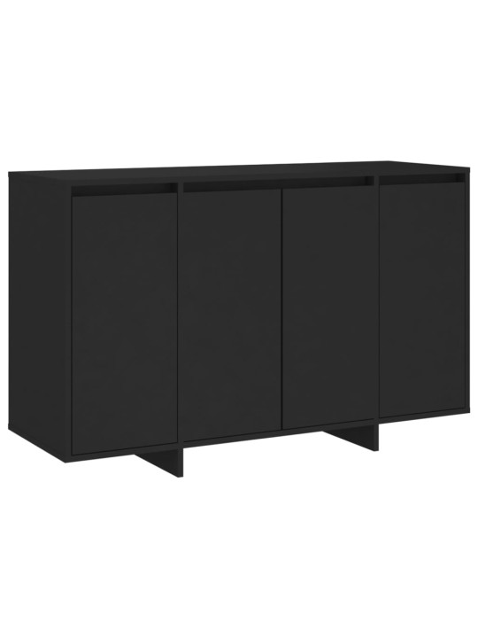 Kumode, melna, 120x41x75 cm, inženierijas koks