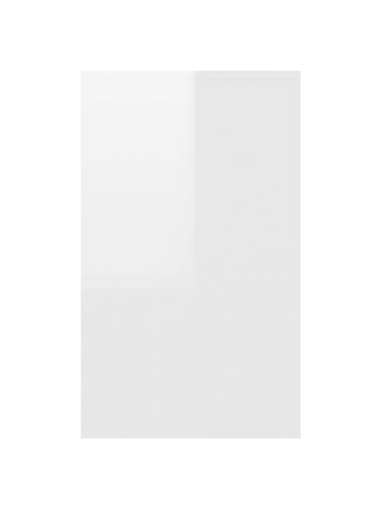 Kumode ar 3 atvilktnēm, balta, 120x41x75 cm inženierijas koks