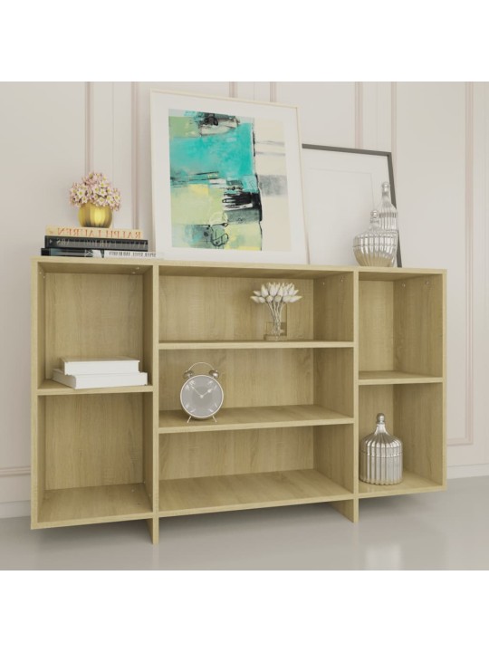 Kumode, ozolkoka krāsā, 120x30x75 cm, inženierijas koks