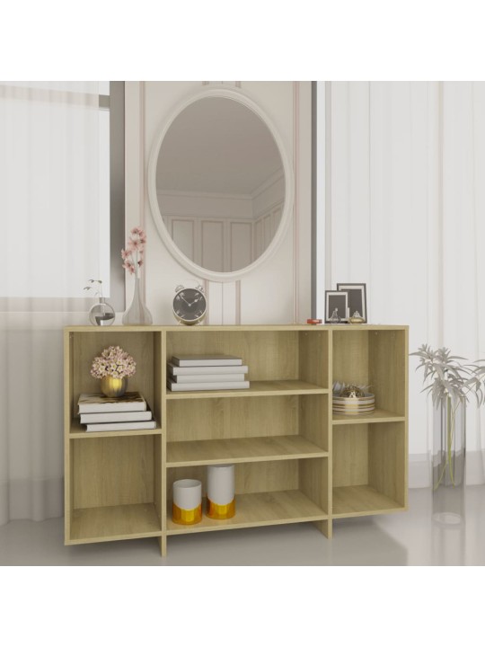 Kumode, ozolkoka krāsā, 120x30x75 cm, inženierijas koks