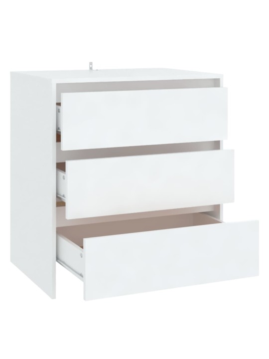 Kumode, balta, 70x41x75 cm, inženierijas koks