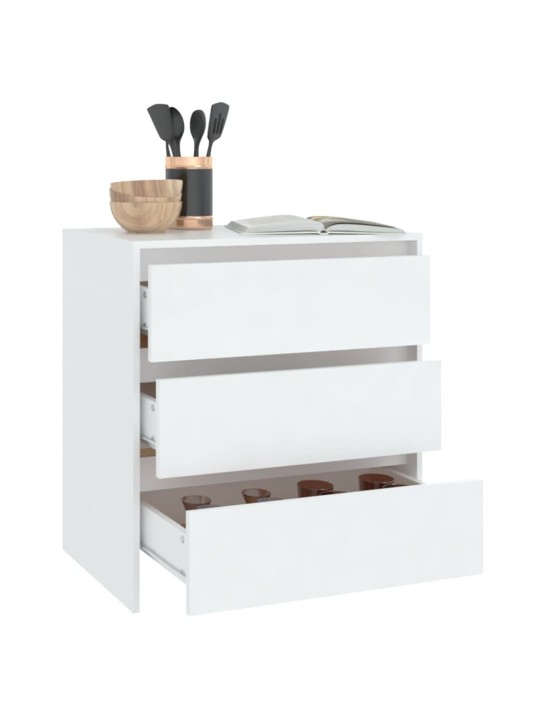 Kumode, balta, 70x41x75 cm, inženierijas koks