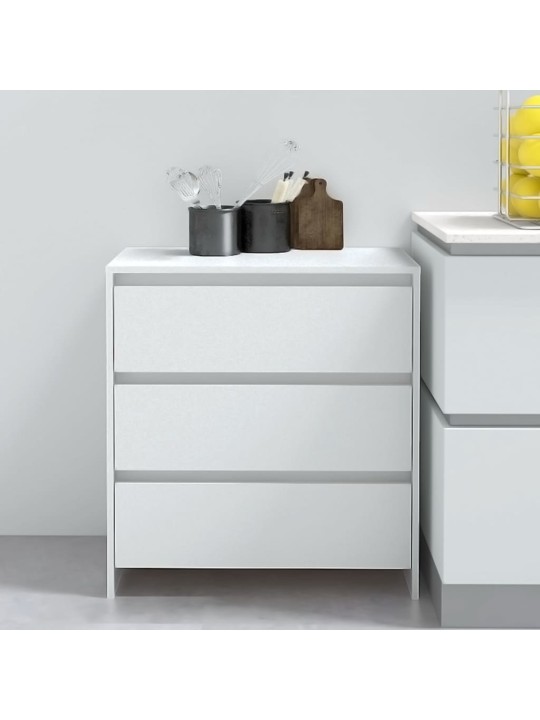 Kumode, balta, 70x41x75 cm, inženierijas koks