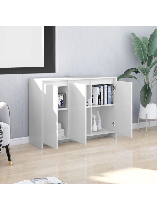 Kumode, balta, 102x33x75 cm, inženierijas koks