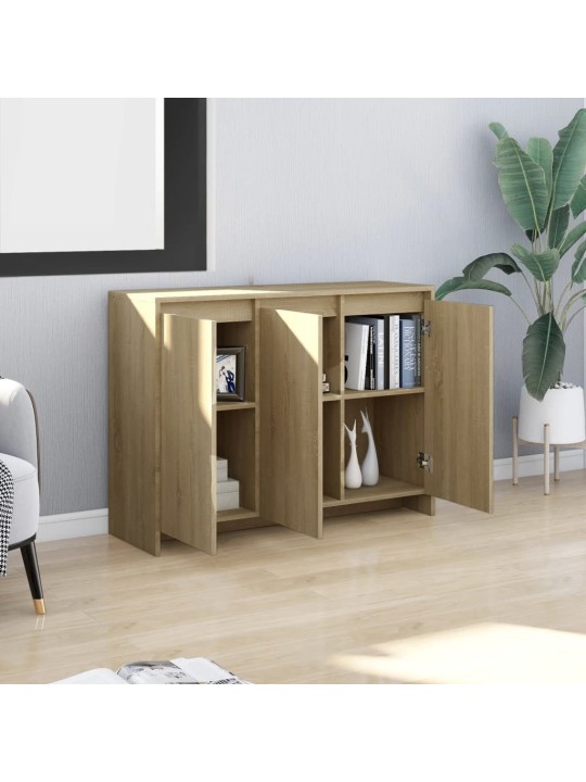 Kumode, ozolkoka krāsa, 102x33x75 cm, inženierijas koks