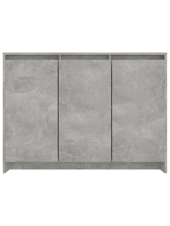 Kumode, betona pelēka, 102x33x75 cm, inženierijas koks