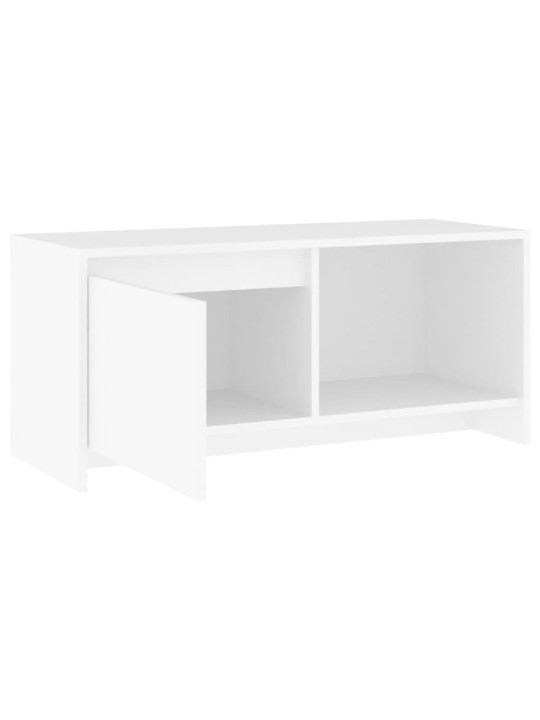 Tv skapītis, balts, 90x35x40 cm, inženierijas koks