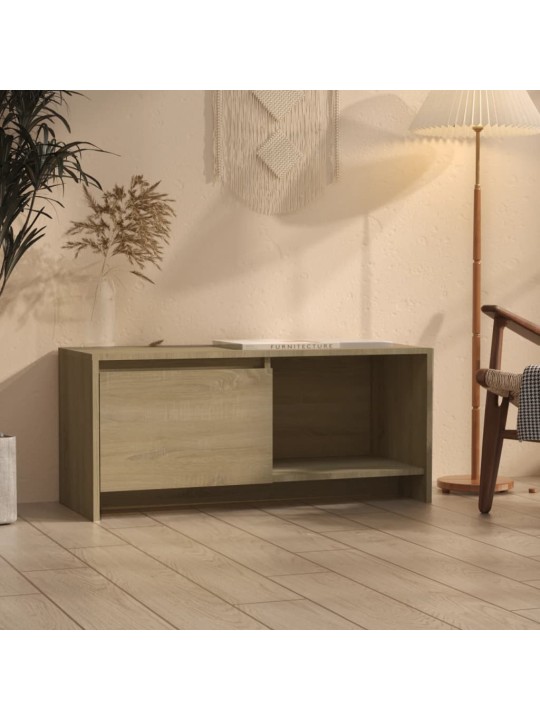 Tv skapītis, ozolkoka krāsa, 90x35x40 cm, inženierijas koks