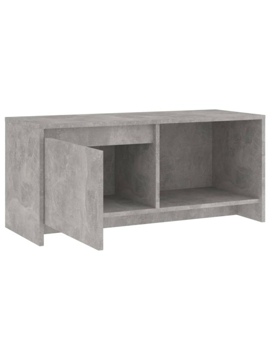 Tv skapītis, betona pelēks, 90x35x40 cm, inženierijas koks