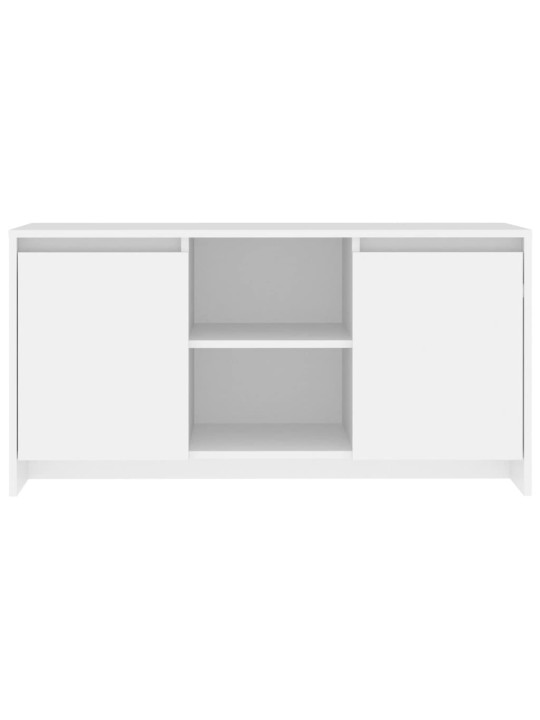 Tv skapītis, balts, 102x37,5x52,5 cm, inženierijas koks