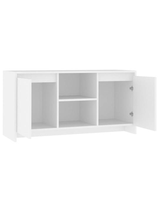 Tv skapītis, balts, 102x37,5x52,5 cm, inženierijas koks