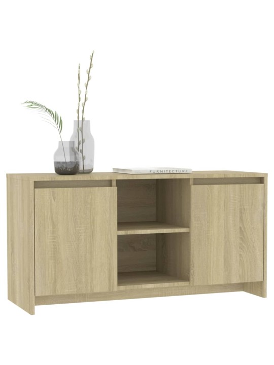 Tv skapītis, ozolkoka krāsa, 102x37,5x52,5cm, inženierijas koks