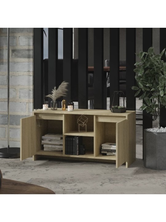 Tv skapītis, ozolkoka krāsa, 102x37,5x52,5cm, inženierijas koks