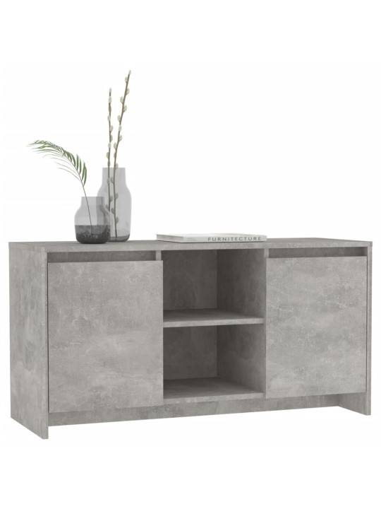 Tv skapītis, betona pelēks, 102x37,5x52,5 cm, inženierijas koks