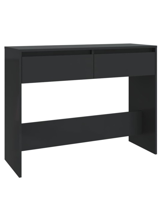 Konsoles galdiņš, melns, 100x35x76,5 cm, skaidu plāksne