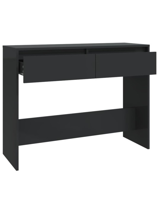 Konsoles galdiņš, melns, 100x35x76,5 cm, skaidu plāksne