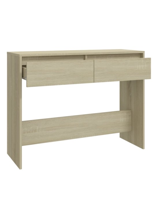 Konsoles galdiņš, ozolkoka, 100x35x76,5 cm, skaidu plāksne