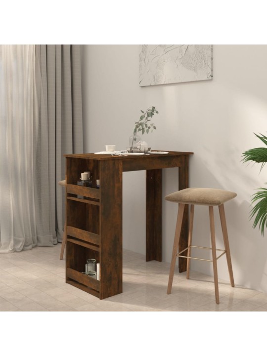 Bāra galds ar plauktu ozolkoka 102x50x103,5cm inženierijas koks