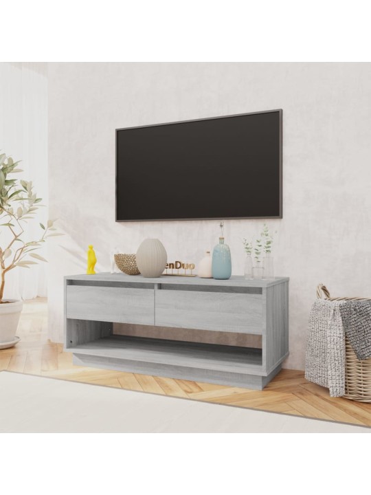 Tv skapītis, pelēks, 102x41x44 cm, inženierijas koks