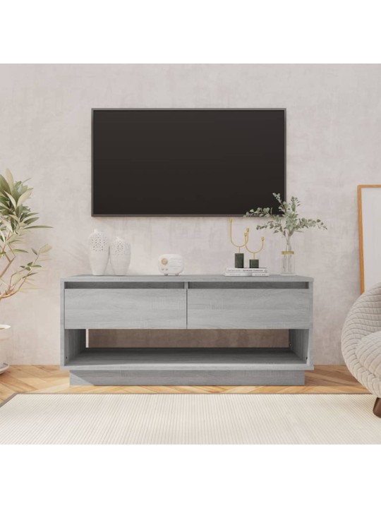Tv skapītis, pelēks, 102x41x44 cm, inženierijas koks