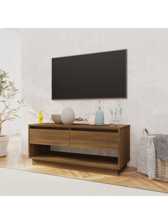 Tv skapītis, ozolkoka krāsa, 102x41x44 cm, inženierijas koks
