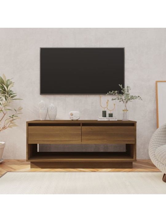 Tv skapītis, ozolkoka krāsa, 102x41x44 cm, inženierijas koks