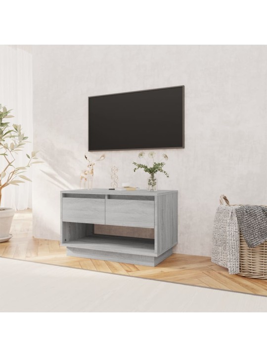 TV skapītis, pelēka ozolkoka, 70x41x44 cm, inženierijas koks