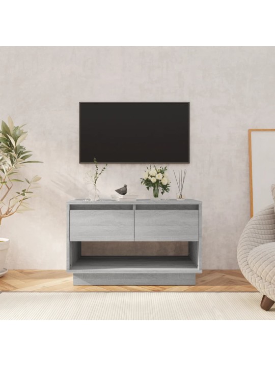TV skapītis, pelēka ozolkoka, 70x41x44 cm, inženierijas koks