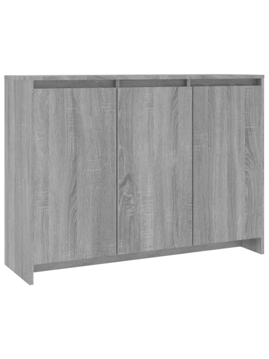 Kumode, pelēka ozolkoka krāsa, 102x33x75 cm, inženierijas koks