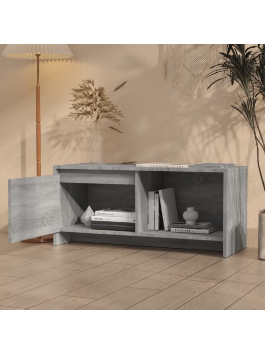 Tv skapītis, pelēcīga ozola krāsa, 90x35x40cm inženierijas koks