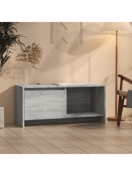 Tv skapītis, pelēcīga ozola krāsa, 90x35x40cm inženierijas koks