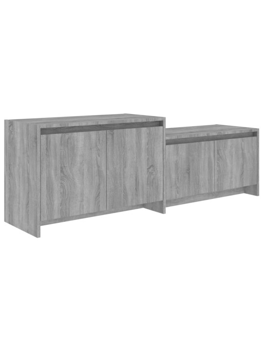 Tv skapītis, pelēka ozolkoka, 146,5x35x50 cm, inženierijas koks