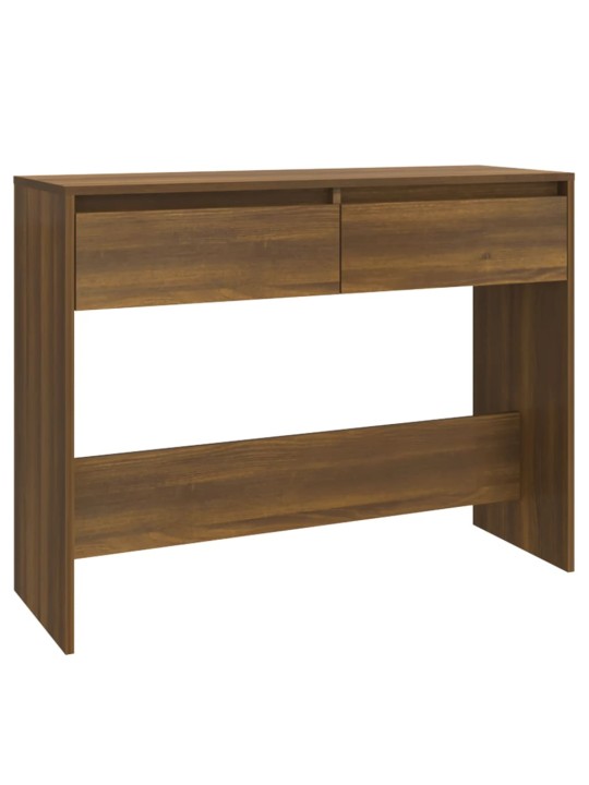 Konsoles galdiņš, ozolkoka, 100x35x76,5 cm, skaidu plāksne