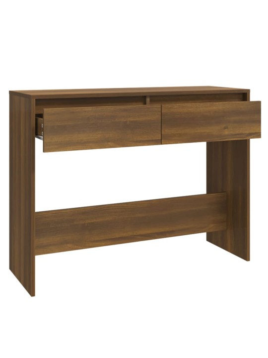 Konsoles galdiņš, ozolkoka, 100x35x76,5 cm, skaidu plāksne