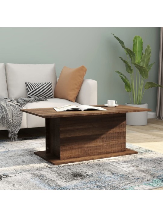 Kafijas galdiņš, ozolkoka krāsa 102x55,5x40cm inženierijas koks