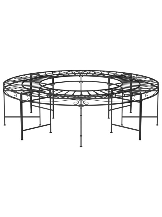 Sols, uzstādāms ap koku, ø160 cm, melns tērauds