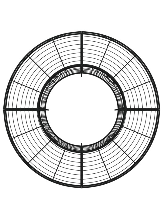 Sols, uzstādāms ap koku, ø137 cm, melns tērauds