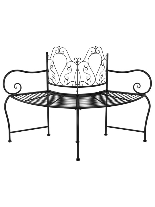 Sols, uzstādāms ap koku, 150 cm, melns tērauds
