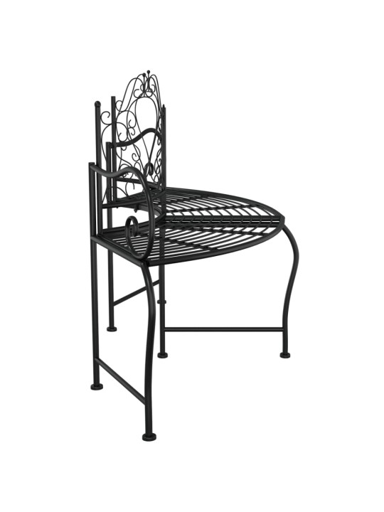 Sols, uzstādāms ap koku, 150 cm, melns tērauds