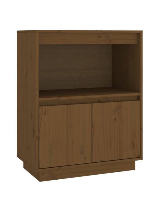 Kumode, medus brūna, 60x34x75 cm, priedes masīvkoks