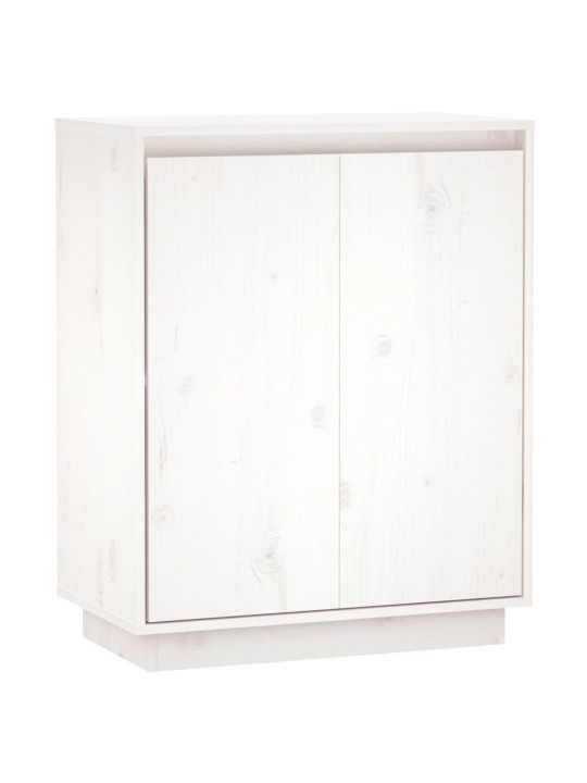 Kumode, balta, 60x34x75 cm, priedes masīvkoks