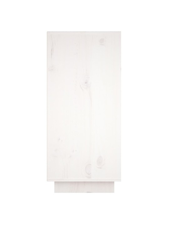 Kumode, balta, 60x34x75 cm, priedes masīvkoks