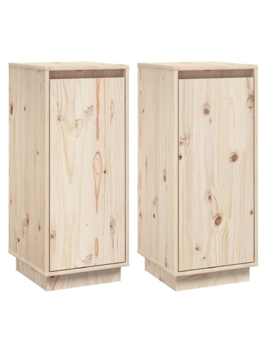 Kumodes, 2 gab., 31,5x34x75 cm, priedes masīvkoks