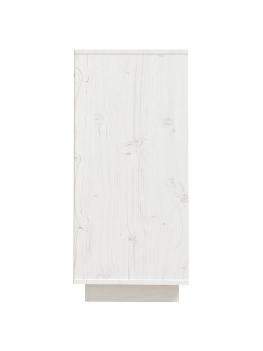 Kumode, balta, 60x34x75 cm, priedes masīvkoks