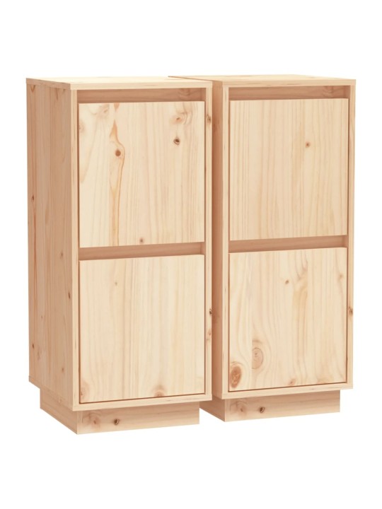 Kumodes, 2 gab., 31,5x34x75 cm, priedes masīvkoks