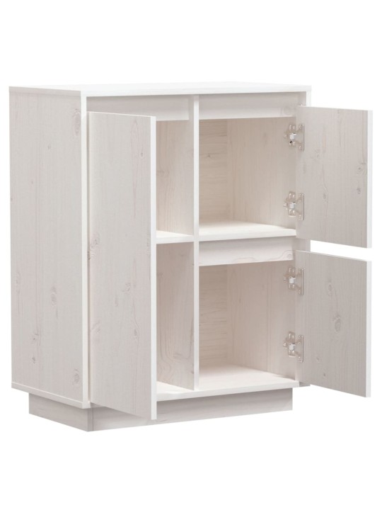Kumode, balta, 60x34x75 cm, priedes masīvkoks
