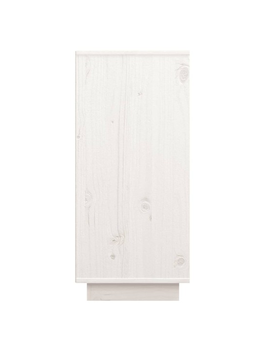 Kumode, balta, 60x34x75 cm, priedes masīvkoks