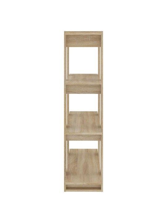 Grāmatu plaukts, aizslietnis, ozolkoka krāsa, 100x30x123,5 cm