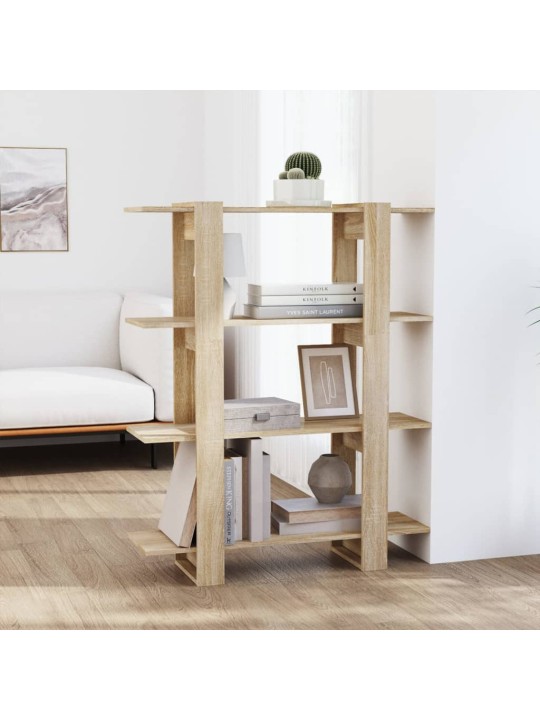 Grāmatu plaukts, aizslietnis, ozolkoka krāsa, 100x30x123,5 cm