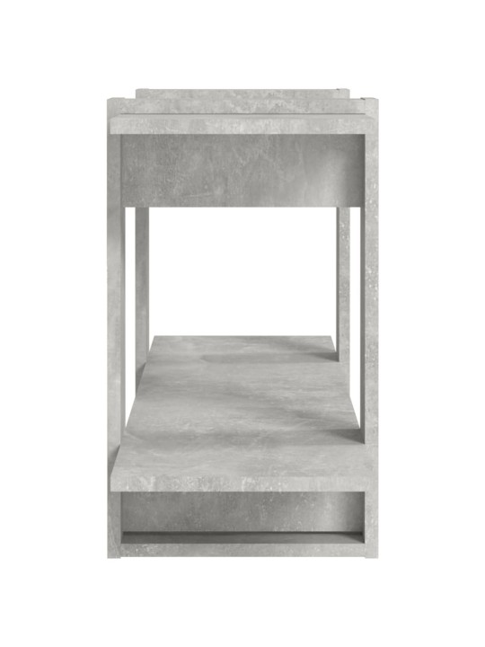 Grāmatu plaukts, betonpelēks, 100x30x51 cm, inženierijas koks